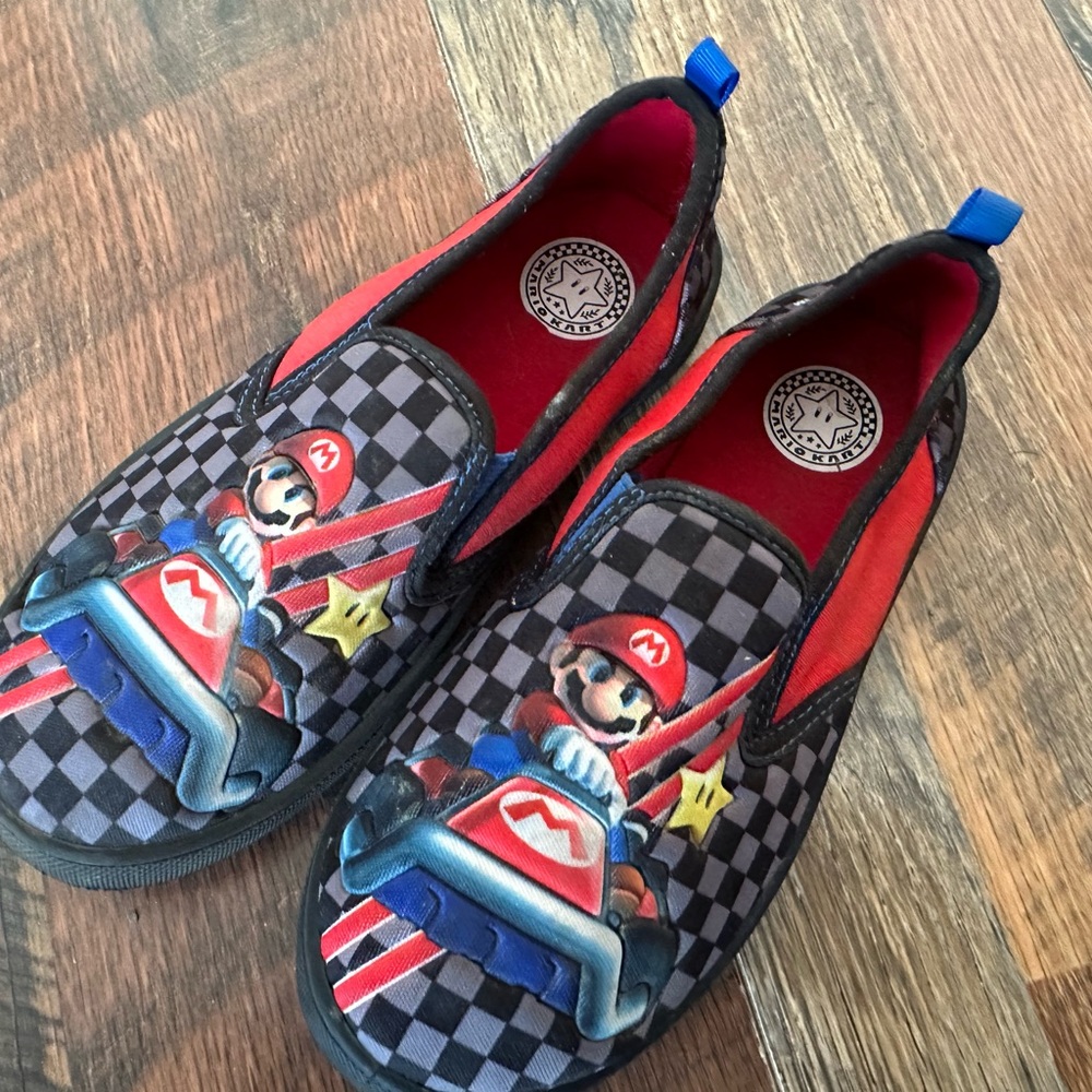 Kids Slip-On Shoes with Mario Design